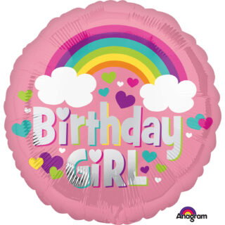 Anagram Birthday Girl Rainbow Standard Foil Balloons S40
