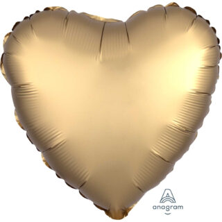 Anagram Gold Sateen Heart Satin Luxe Standard HX Unpackaged Foil Balloons S15 - 3680302
