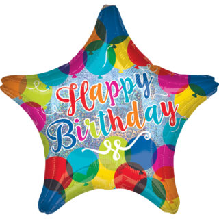 Anagram Happy Birthday Sparkle Balloons Standard Foil Balloons S40