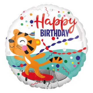 Anagram Happy Birthday Tiger Standard HX Foil Balloons S40