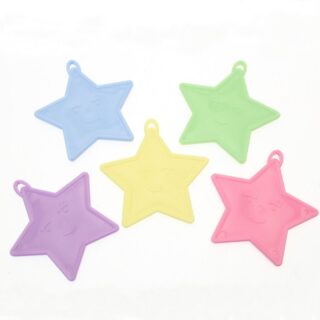 Asstd Pastel Star Shape Weights (x50)