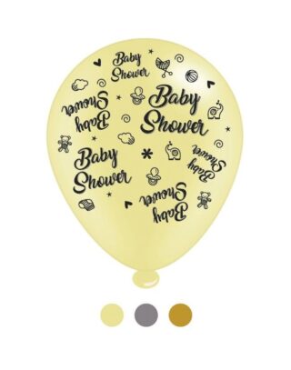 Baby Shower Latex Balloons x 6 pks of 8 balloons