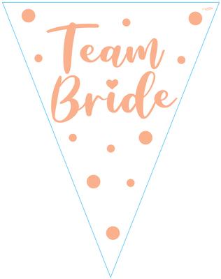Party Bunting Team Bride 11 flags 3.9m