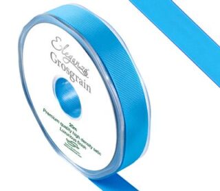 Eleganza Premium Grosgrain Ribbon 15mm x 20m Turquoise No.55