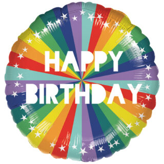 Anagram Happy Birthday Bright Rainbow Standard Foil Balloons S40