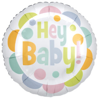 Anagram Satin Infused Hey Baby Standard XL Foil Balloons S40
