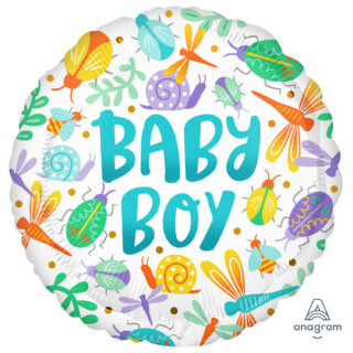 Anagram Baby Boy Watercolour Standard HX Foil Balloons S40 - 4165801
