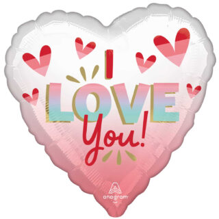 Anagram I love You Diffused Ombre Standard Foil Balloons S40