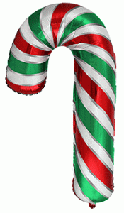 Flex Metal Green/Red/White Candy Cane