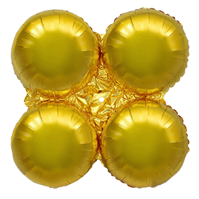 Flexmetal Airfilled Balloons Holder Gold (Magic Arch) 22″/56 cm.h x 22″/56 cm.w