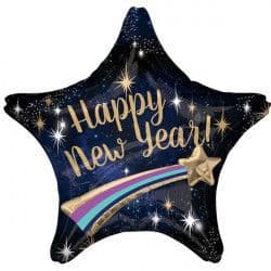 Anagram Happy New Year Shooting Star Foil XL