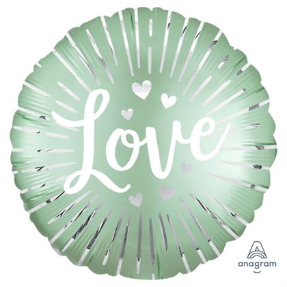 Anagram Satin Love Burst Standard Foil Balloons S40
