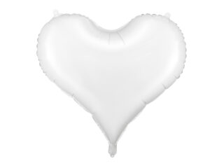Party Deco Foil balloon Heart, 75x64,5 cm, white