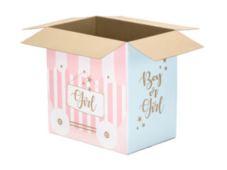 Party Deco Balloons box - Boy or Girl, 60x40x60cm