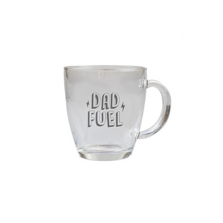 Dad Fuel Glass Coffee Cup