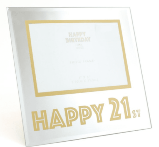 Lesser & Pavey - Happy 21st Gold Frame - LP29708