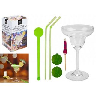 PMS - MARGARITA COCKTAIL GIFT SET GLASS & ACCESSORIES - 779003