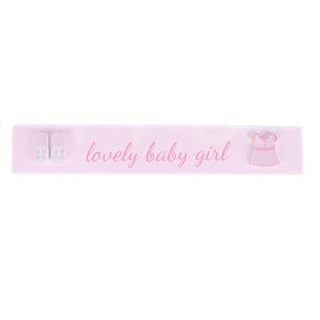 Hello Baby Mini Plaque 'Lovely Baby Girl' - GG1838