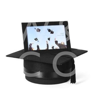 Black Suede Graduation Hat/Box style 4