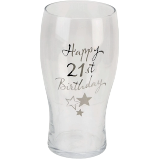 WIDDOP - Happy 21st Birthday Beer Glass - G31921