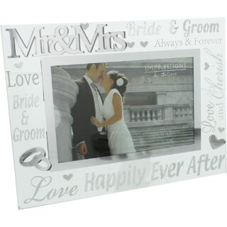 WIDDOP - Mr & Mrs Hapily Ever After 3D Frame 6 x 4 - WG60864