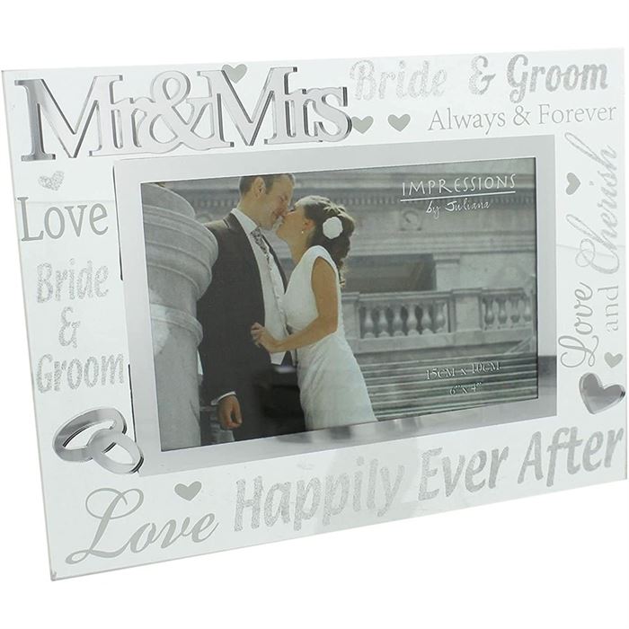 WIDDOP - Mr & Mrs Hapily Ever After 3D Frame 6 x 4 - WG60864