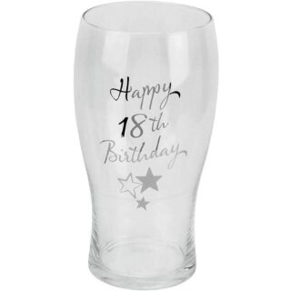 WIDDOP - Happy 18th Birthday Beer Glass - G31918