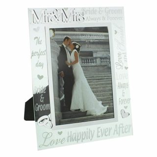 WIDDOP - Mr & Mrs Mirror 3D Words Wedding Frame 5