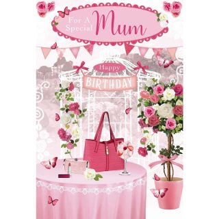 Xpress Yourself - Reflections Birthday Mum Holographic 3D  - Code 75 - 6pk - SR7503A