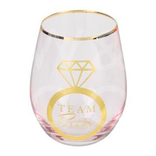 Widdop - Amore Pink Team Bride Stemless Wine Glass - 655294