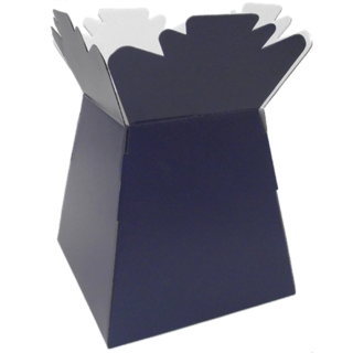 BOUQUET BOX GLOSSY NAVY BLUE X 30pcs - 005991