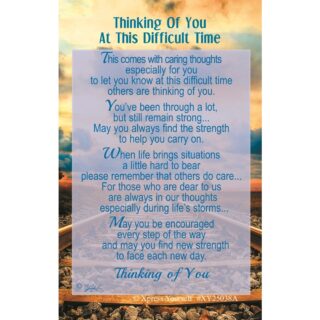 Xpress Yourself - Thinking Of You At This Difficult Time - Wallet Card - 6pk - XY25038