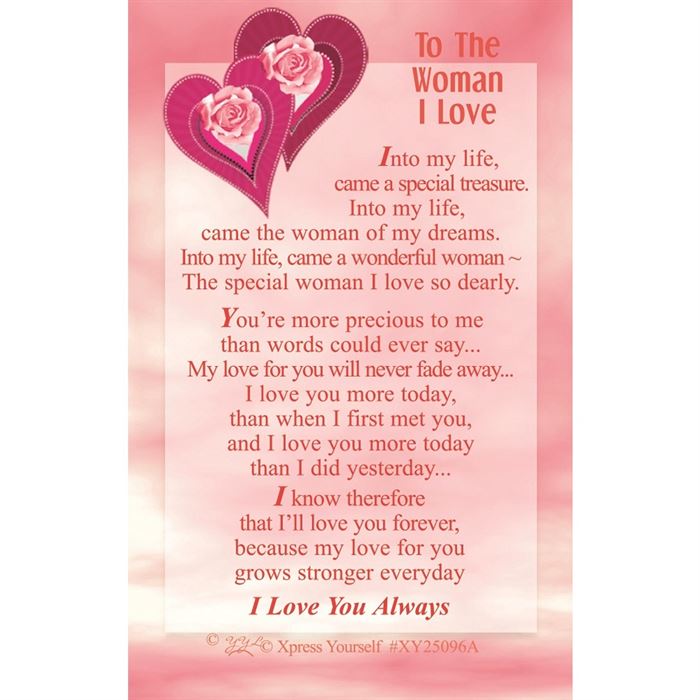 To The Woman I Love - XY25096
