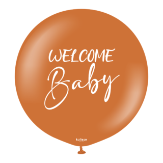 Kalisan 36″ Welcome Baby Print – Caramel Brown(White) 1CT - 23659387