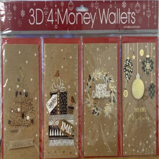 3D Christmas Money Wallets - XTU3DMW-54