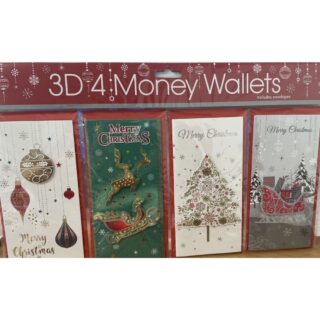 3D CHRISTMAS MONEY WALLETS - XTU3DMW-59