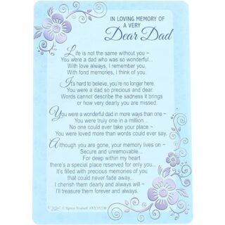 Xpress Yourself - In Loving Memory Of A Very Dear Dad - Grave Card - 6pk - XY3521B