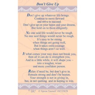 Don't Give Up -  XY25078