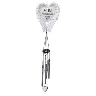 Thoughts of You Graveside Angel Wings Windchime - Mum - TY152