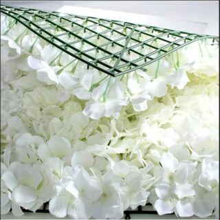40x60cm Cream Hydrangea Flower Wall - SF0280C
