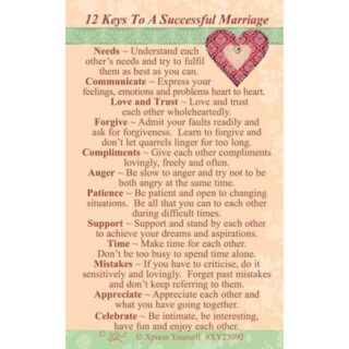 12 Keys To A Successful Marriage -  XY25092