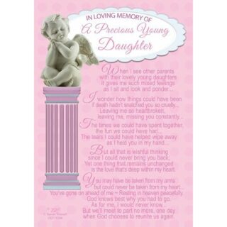 Xpress Yourself - In Loving Memory Of A Precious Young Daughter - Grave Card - 6pk - XY3526