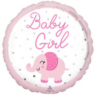 Anagram Baby Girl Elephant Standard HX Foil Balloons S40 - 4312601