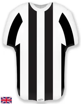 Oaktree 24inch Shape Sports Shirt Black White Stripe Metallic - 613331