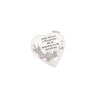Sadly missed Mum Floral Heart - DF18984-E