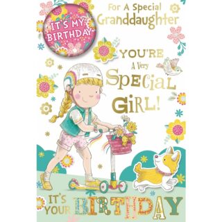 Xpress Yourself - Birthday Granddaughter Scooter - Code 75 - 6pk - CC7507B/01