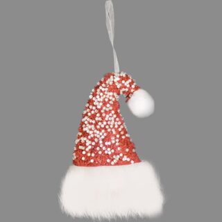 RED CRYSTAL HAT BAUBLE - 58271