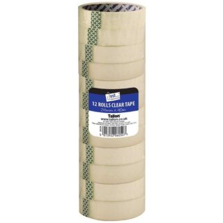 12 by 40m Rolls 24mm 41 micron Clear Tape