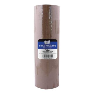 6 by 40m Rolls of 48mm Brown Parcel Tape
