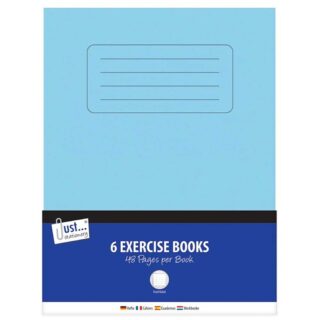 6 x 48 Pages Exercise Books, Feint ruled - 3248/48